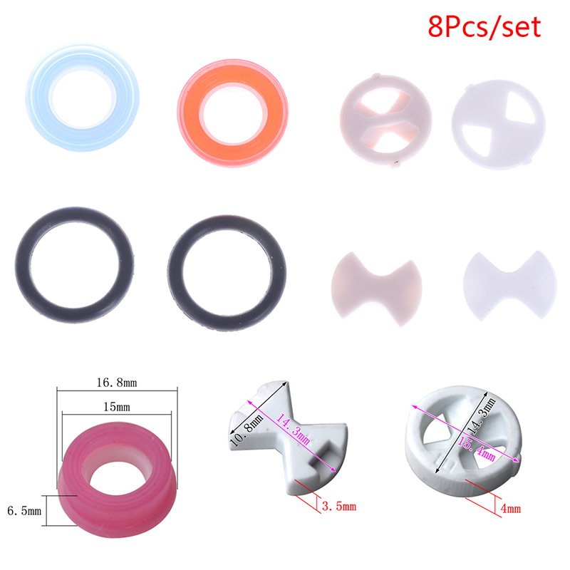 Silicone Tap Washer - 【Conjunto de 8 Peças: Insertos de