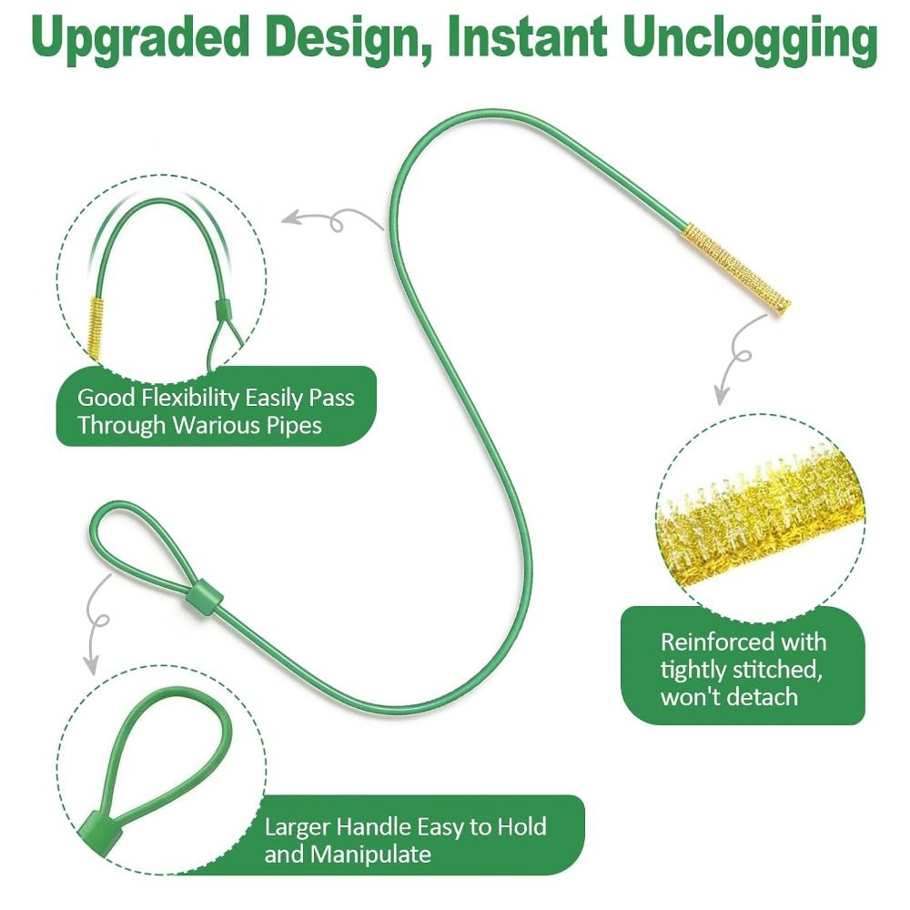 5 peças de desentupidor de ral - Drain Snake Flexible avaliação e preço